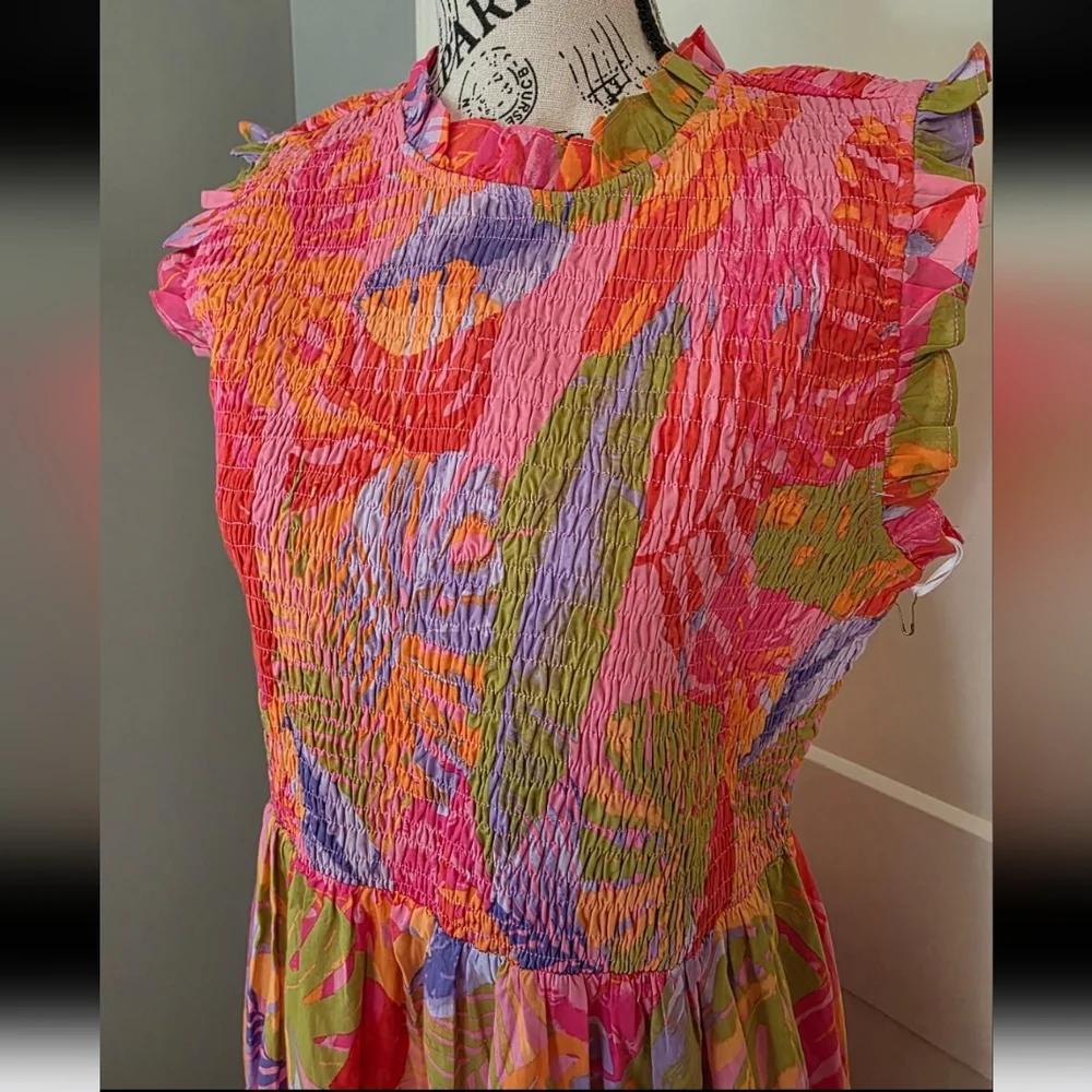 Tropical Maxi Dress By J. Marie-NWT - Picture 4 of 8